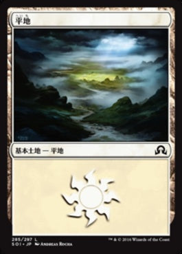 naokuroshop MTG [SOI][285][土地][C][JP][平地/Plains] NM