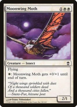 naokuroshop MTG [SOK][020][白][C][EN][月翼の蛾/Moonwing Moth] NM