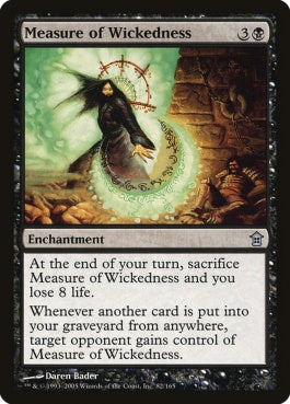 naokuroshop MTG [SOK][082][黒][U][EN][悪意の度量/Measure of Wickedness] NM