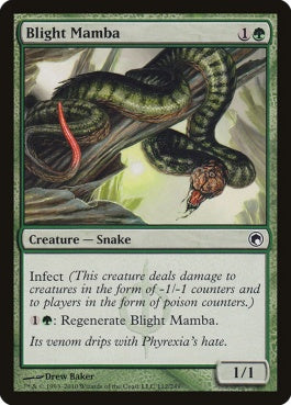 naokuroshop MTG [SOM][112][緑][C][EN][荒廃のマンバ/Blight Mamba] NM