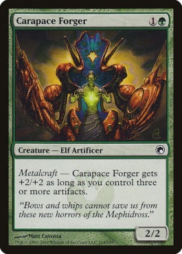 naokuroshop MTG [SOM][114][緑][C][EN][甲殻の鍛冶工/Carapace Forger] NM