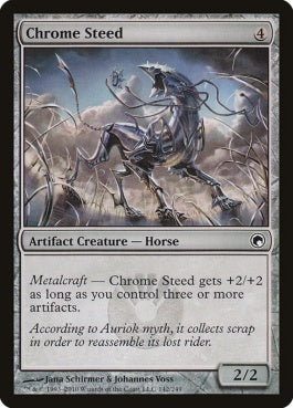 naokuroshop MTG [SOM][142][茶][C][EN][金属の駿馬/Chrome Steed] NM