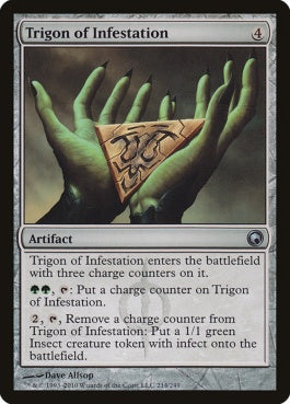 naokuroshop MTG [SOM][214][茶][U][EN][感染の三角護符/Trigon of Infestation] NM