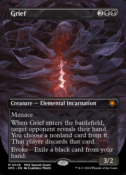 naokuroshop MTG [SPG][0046][黒][M][EN][悲嘆/Grief]（foil） NM