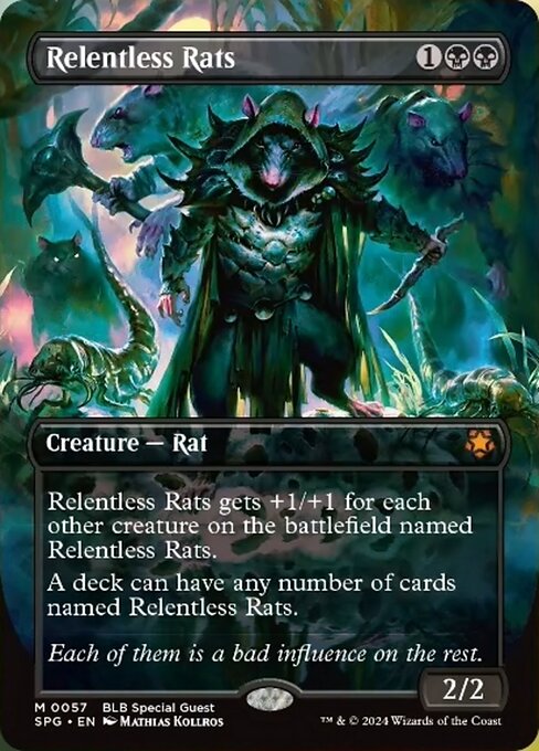 naokuroshop MTG [SPG][0057][黒][M][EN][執拗なネズミ/Relentless Rats]（foil） NM