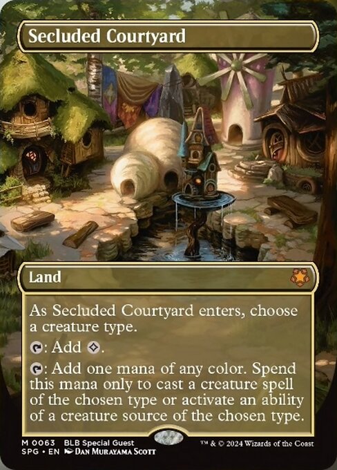 naokuroshop MTG [SPG][0063][土地][M][EN][閑静な中庭/Secluded Courtyard]（foil） NM