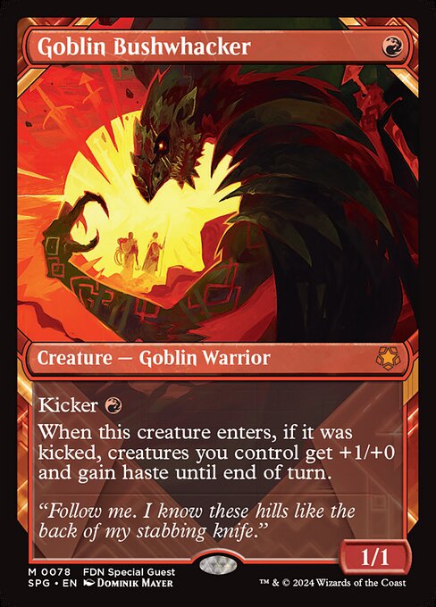 naokuroshop MTG [SPG][0078][赤][M][EN][ゴブリンの奇襲隊/Goblin Bushwhacker]（foil） NM