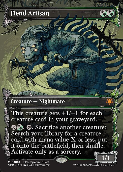 naokuroshop MTG [SPG][0083][多][M][EN][悪魔の職工/Fiend Artisan]（foil） NM