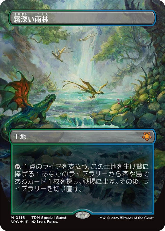 naokuroshop MTG [SPG][0116][土地][M][JP][霧深い雨林/Misty Rainforest] NM