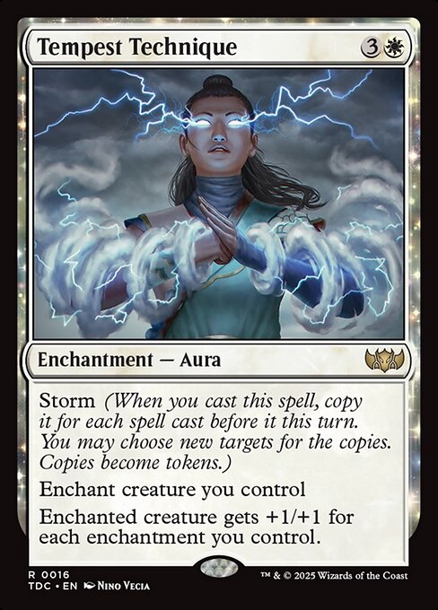 naokuroshop MTG [TDC][0016][白][R][EN][大嵐の技/Tempest Technique] NM