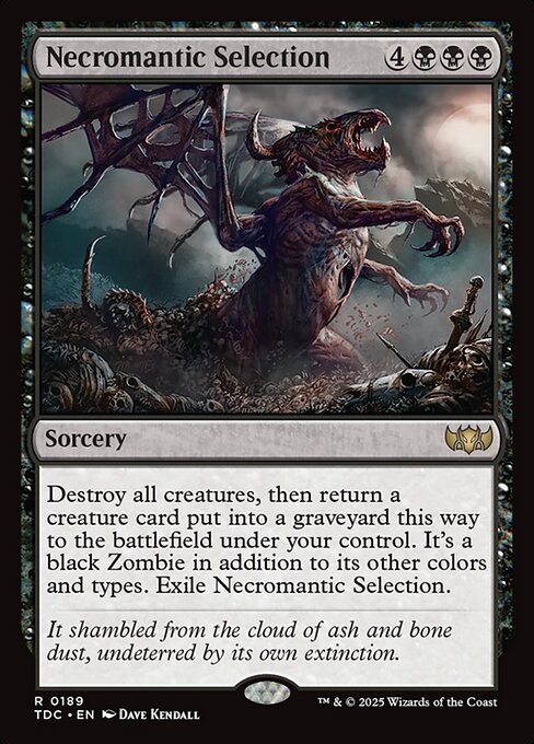 naokuroshop MTG [TDC][0189][黒][R][EN][屍術淘汰/Necromantic Selection] NM