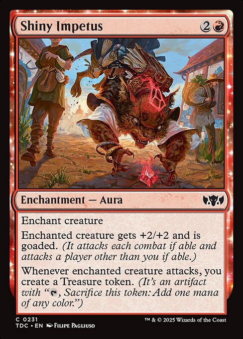 naokuroshop MTG [TDC][0231][赤][C][EN][輝光の推進力/Shiny Impetus] NM