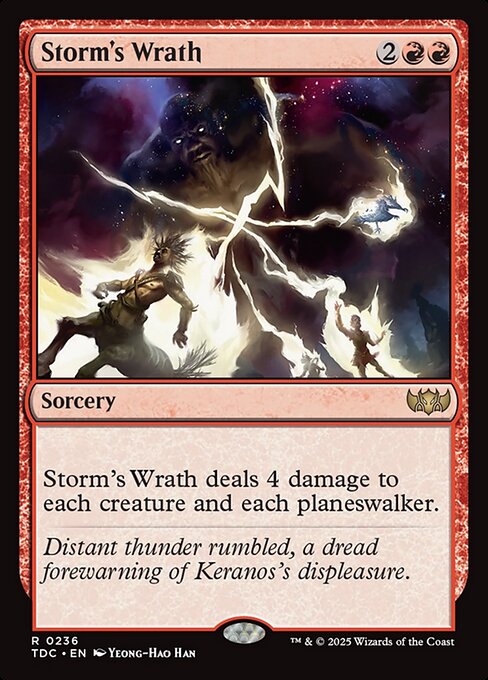 naokuroshop MTG [TDC][0236][赤][R][EN][嵐の怒り/Storm's Wrath] NM