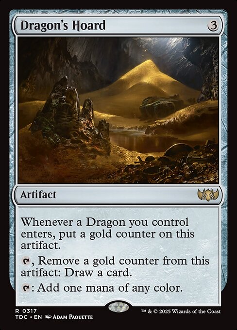 naokuroshop MTG [TDC][0317][茶][R][EN][ドラゴンの財宝/Dragon's Hoard] NM