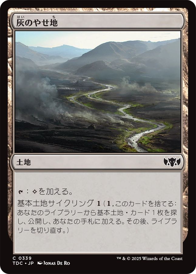 naokuroshop MTG [TDC][0339][土地][C][JP][灰のやせ地/Ash Barrens] NM