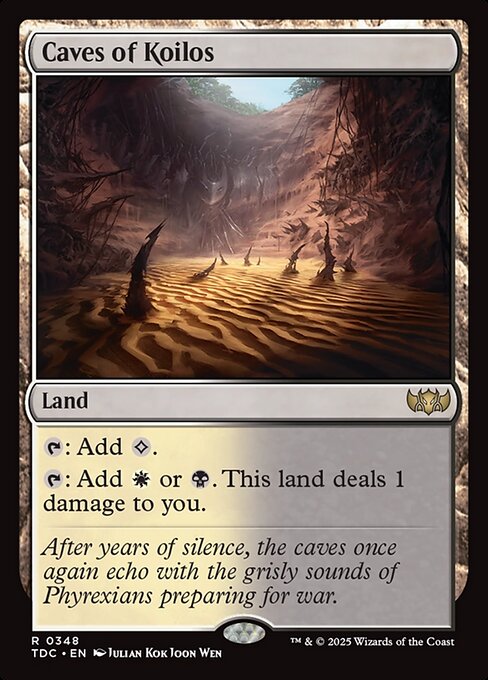 naokuroshop MTG [TDC][0348][土地][R][EN][コイロスの洞窟/Caves of Koilos] NM