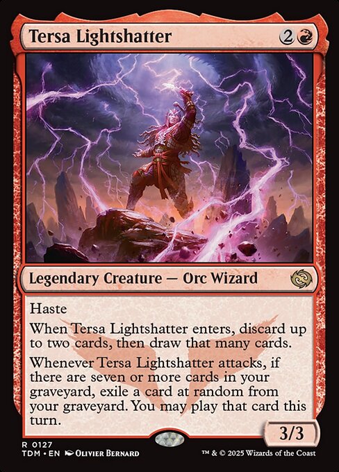 naokuroshop MTG [TDM][0127][赤][R][EN][光砕く者、テルサ/Tersa Lightshatter]（foil） NM