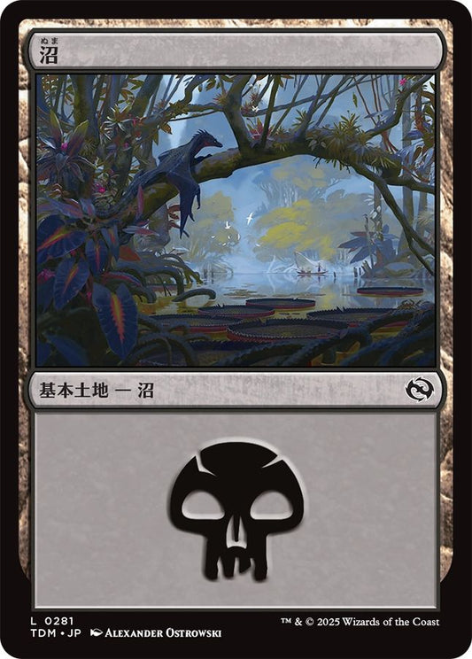naokuroshop MTG [TDM][0281][土地][C][JP][沼/Swamp] NM