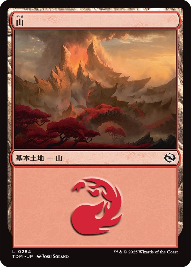 naokuroshop MTG [TDM][0284][土地][C][JP][山/Mountain] NM