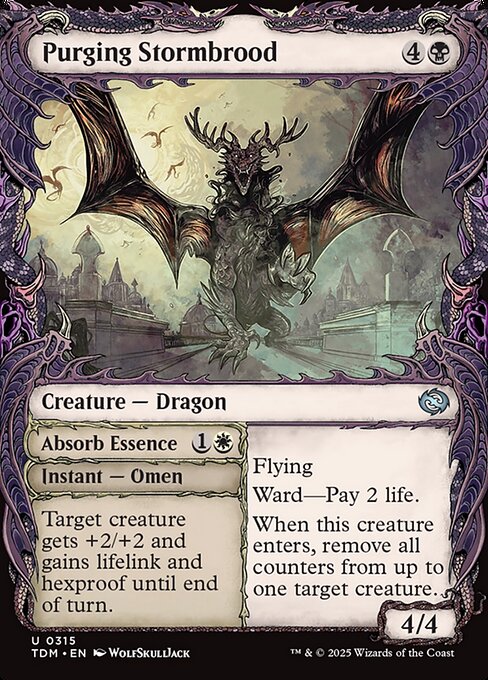 naokuroshop MTG [TDM][0315][黒][U][EN][粛清の嵐孵り/Purging Stormbrood] NM