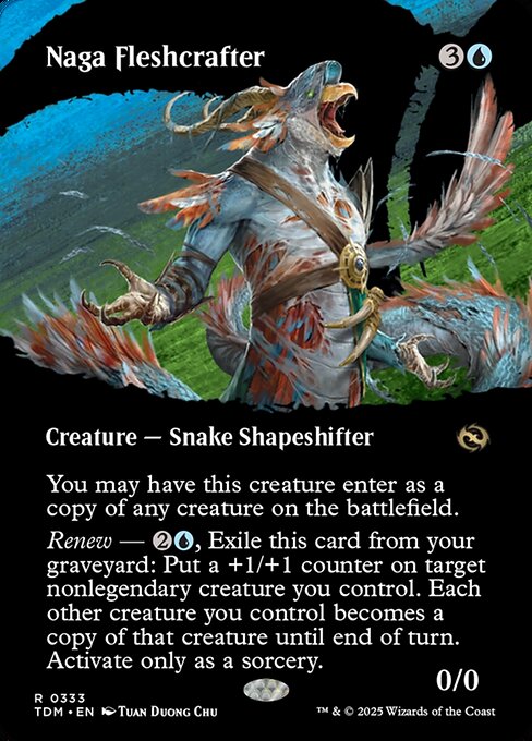naokuroshop MTG [TDM][0333][青][R][EN][ナーガの肉体造形師/Naga Fleshcrafter] NM