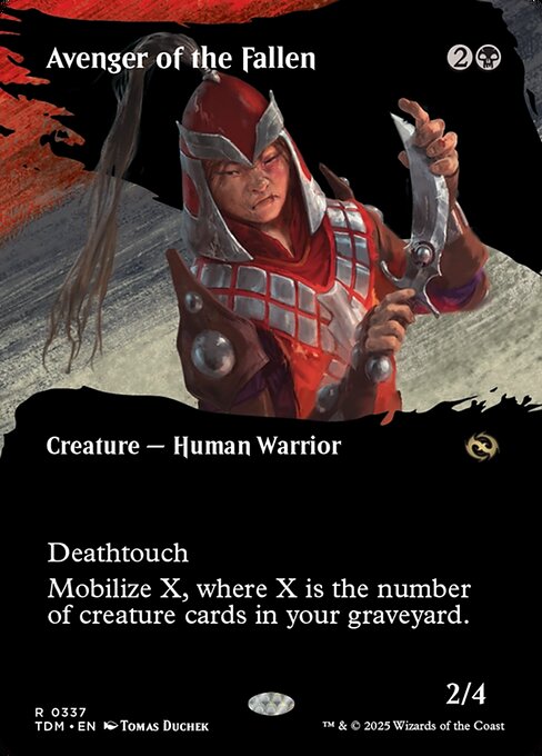 naokuroshop MTG [TDM][0337][黒][R][EN][倒れし者の報復者/Avenger of the Fallen] NM