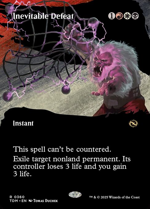 naokuroshop MTG [TDM][0360][多][R][EN][不可避の敗北/Inevitable Defeat]（foil） NM