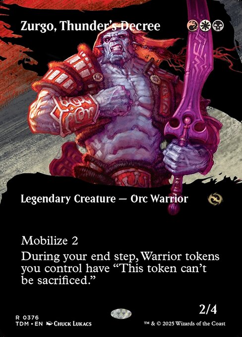 naokuroshop MTG [TDM][0376][多][R][EN][雷の布告、ズルゴ/Zurgo, Thunder's Decree] NM