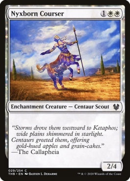 naokuroshop MTG [THB][029][白][C][EN][ニクス生まれの狩猟者/Nyxborn Courser]（foil） NM