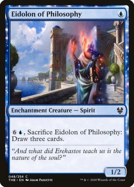 naokuroshop MTG [THB][048][青][C][EN][哲学の幻霊/Eidolon of Philosophy]（foil） NM