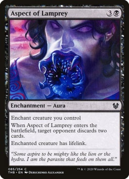 naokuroshop MTG [THB][085][黒][C][EN][ヤツメの様相/Aspect of Lamprey]（foil） NM