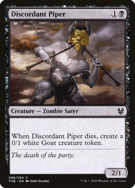 naokuroshop MTG [THB][088][黒][C][EN][不協和音の笛吹き/Discordant Piper]（foil） NM