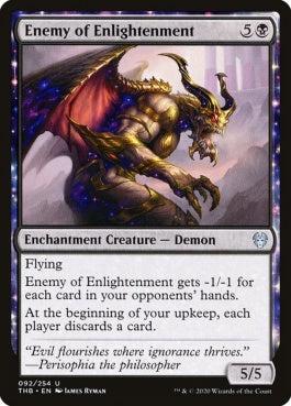 naokuroshop MTG [THB][092][黒][U][EN][啓蒙の敵/Enemy of Enlightenment]（foil） NM