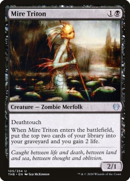 naokuroshop MTG [THB][105][黒][U][EN][ぬかるみのトリトン/Mire Triton]（foil） NM