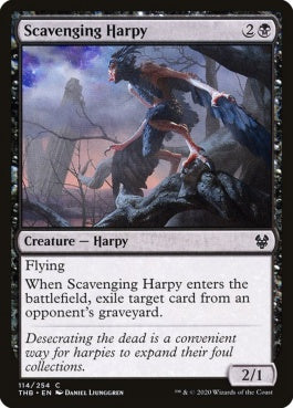 naokuroshop MTG [THB][114][黒][C][EN][死体あさりのハーピー/Scavenging Harpy] NM