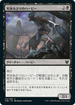 naokuroshop MTG [THB][114][黒][C][JP][死体あさりのハーピー/Scavenging Harpy]（foil） NM
