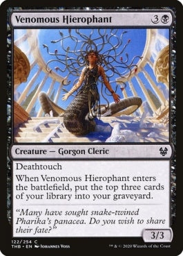 naokuroshop MTG [THB][122][黒][C][EN][毒の秘義司祭/Venomous Hierophant] NM