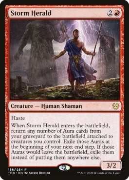 naokuroshop MTG [THB][156][赤][R][EN][嵐の伝令/Storm Herald]（foil） NM