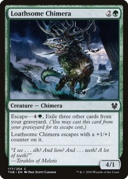 naokuroshop MTG [THB][177][緑][C][EN][毒々しいキマイラ/Loathsome Chimera]（foil） NM