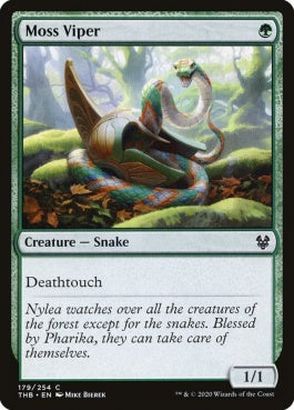 naokuroshop MTG [THB][179][緑][C][EN][苔のバイパー/Moss Viper]（foil） NM