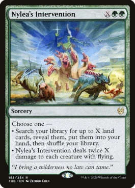 naokuroshop MTG [THB][188][緑][R][EN][ナイレアの介入/Nylea's Intervention]（foil） NM