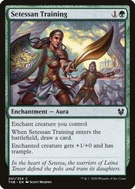 naokuroshop MTG [THB][201][緑][C][EN][セテッサ式訓練/Setessan Training]（foil） NM