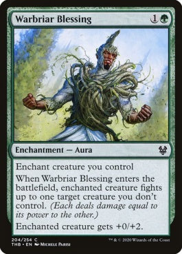 naokuroshop MTG [THB][204][緑][C][EN][戦茨の恩恵/Warbriar Blessing]（foil） NM