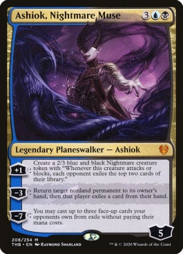 naokuroshop MTG [THB][208][多][M][EN][悪夢の詩神、アショク/Ashiok, Nightmare Muse]（foil） NM