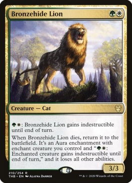 naokuroshop MTG [THB][210][多][R][EN][青銅皮ライオン/Bronzehide Lion]（foil） NM