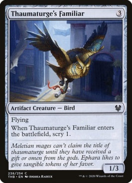 naokuroshop MTG [THB][238][茶][C][EN][秘術師の使い魔/Thaumaturge's Familiar]（foil） NM