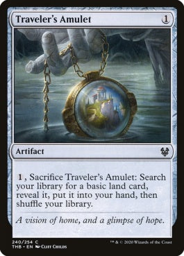 naokuroshop MTG [THB][240][茶][C][EN][旅行者の護符/Traveler's Amulet]（foil） NM