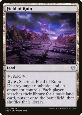 naokuroshop MTG [THB][242][土地][U][EN][廃墟の地/Field of Ruin]（foil） NM