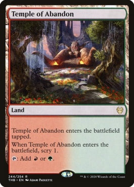 naokuroshop MTG [THB][244][土地][R][EN][奔放の神殿/Temple of Abandon] NM