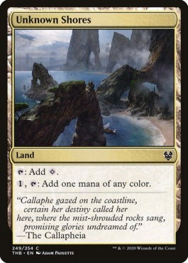 naokuroshop MTG [THB][249][土地][C][EN][未知の岸/Unknown Shores]（foil） NM